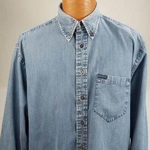 Pendleton Men Denim Shirt Size M